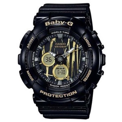 Casio Baby-G Scratch Pattern Black Watch - BA-120SP-1A
