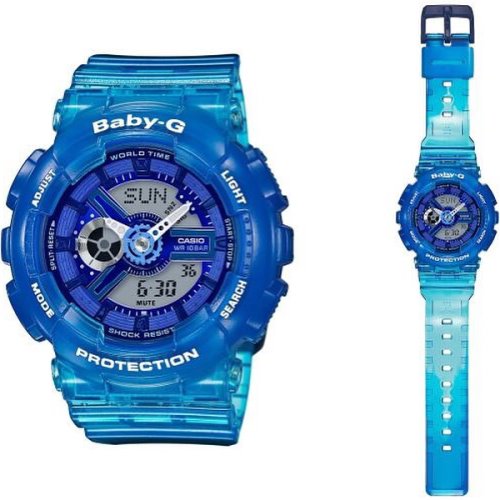 Casio Baby-G Semi-Transparent Blue Watch - BA-110JM-2A
