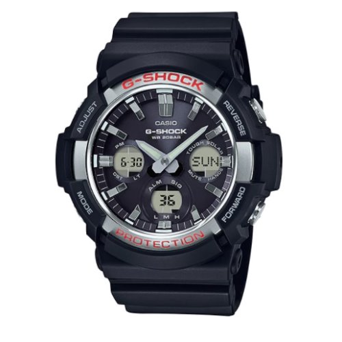 Casio G-Shock Big Case Three Bezels Black-Silver Watch - GAS-100-1A