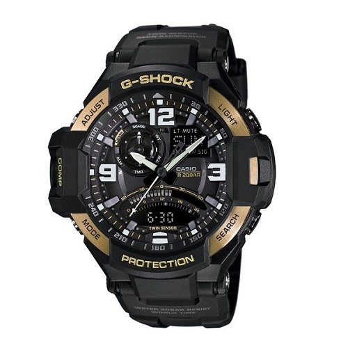 Casio G-Shock Gravitymaster Black-Gold Watch - GA-1000-9G