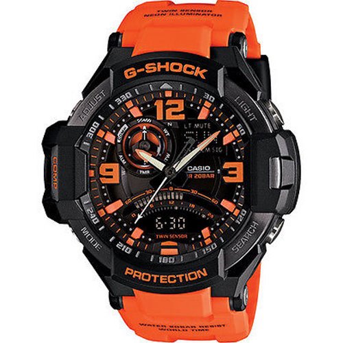 Casio G-Shock Gravitymaster Orange Watch - GA-1000-4A