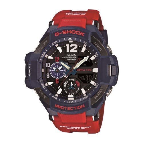 Casio G-Shock Gravitymaster Red-Blue Watch - GA-1100-2A