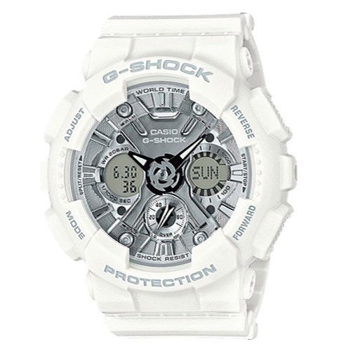 Casio G-Shock S At a Glance Pastel Serie White Watch - GMAS120MF-7A1