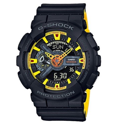 Casio G-Shock Special Color Black-Yellow Watch - GA-110BY-1A
