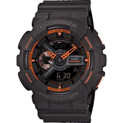 Casio G-Shock Standard Analog-Digital Black Watch - GA-110TS-1A4