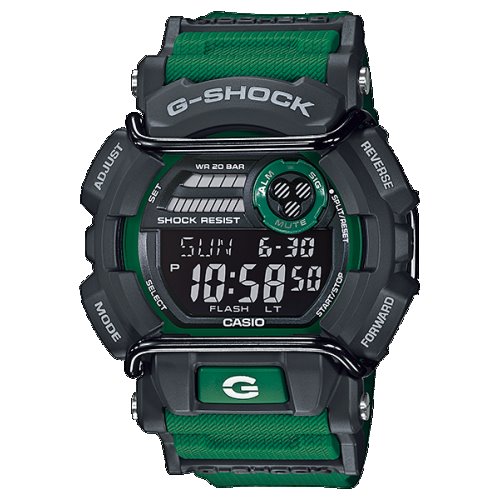 Casio G-Shock Standard Digital Face Protector Green Watch - GD-400-3