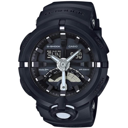 Casio G-Shock Wide-Face Black-Grey Watch - GA-500-1A