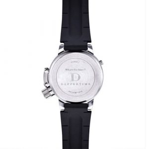 Dappertime Gemini Dual Watch, Leather Strap for Men