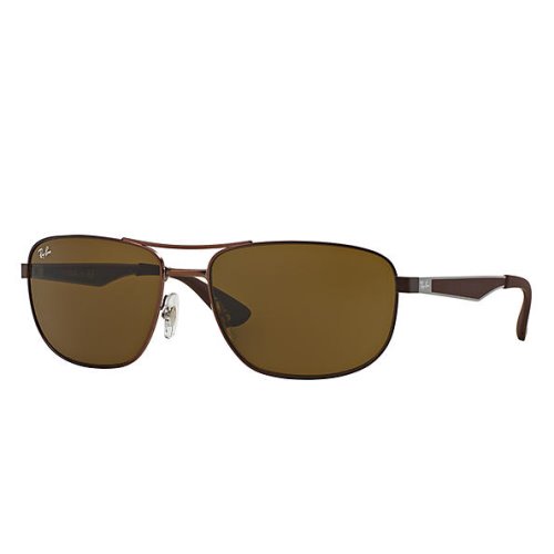 Ray Ban Square Brown, Brown Lenses, RB3528 012-73 58