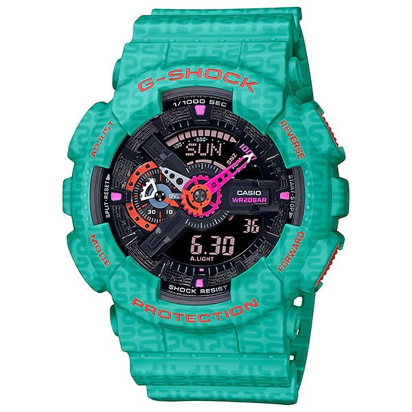 Casio G-Shock Black Dial Analog-Digital Watch for Men – GA-110SGG-3ADR ...